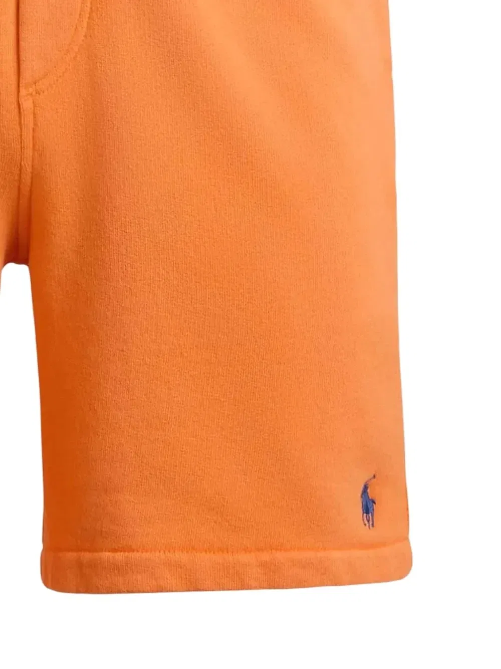 Махровые шорты с вышитым логотипом и кулиской Polo Ralph Lauren, оранжевый — фото 2