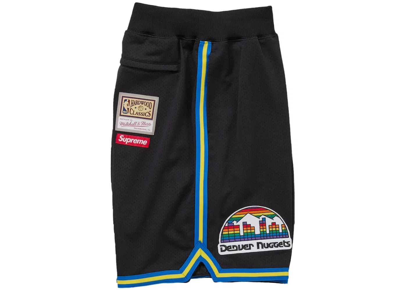Мужские шорты с логотипом Supreme Mitchell & Ness Teams Basketball Short, Black — фото 4