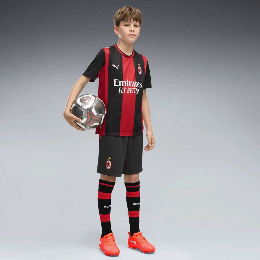 Спортивные брюки PUMA Regular Workout Pants 'AC Milan 26/27' черного цвета — фото 4