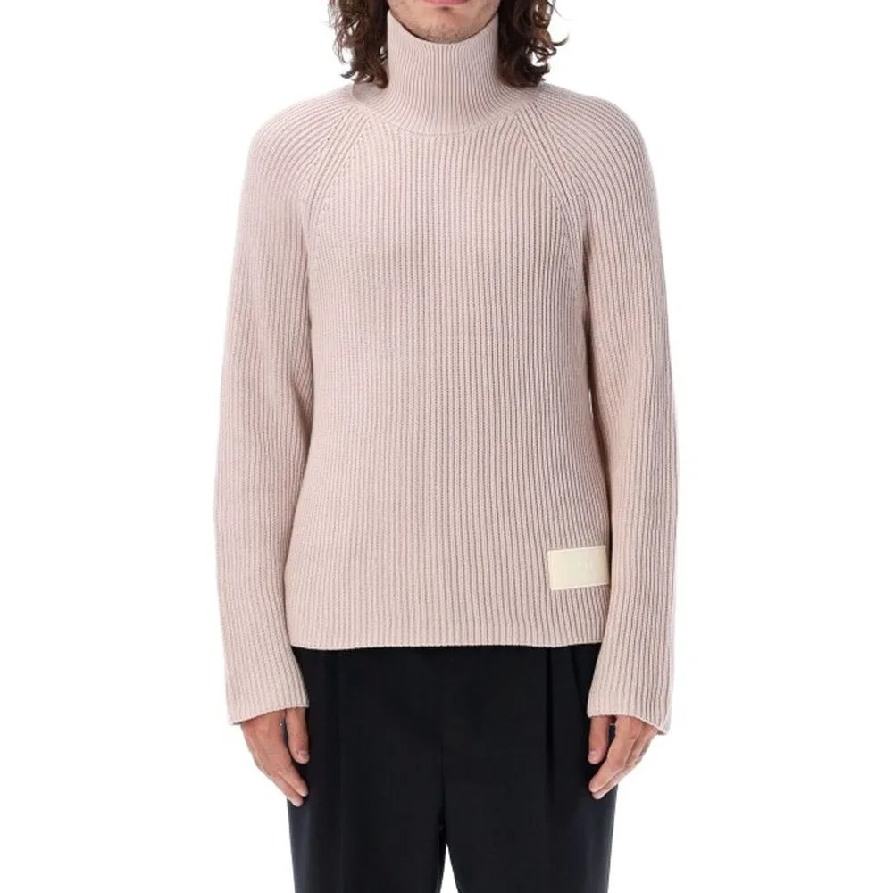 Мужской свитер с высоким воротом Multicolor Cotton Turtleneck AMI Paris, Multicolor — фото 2