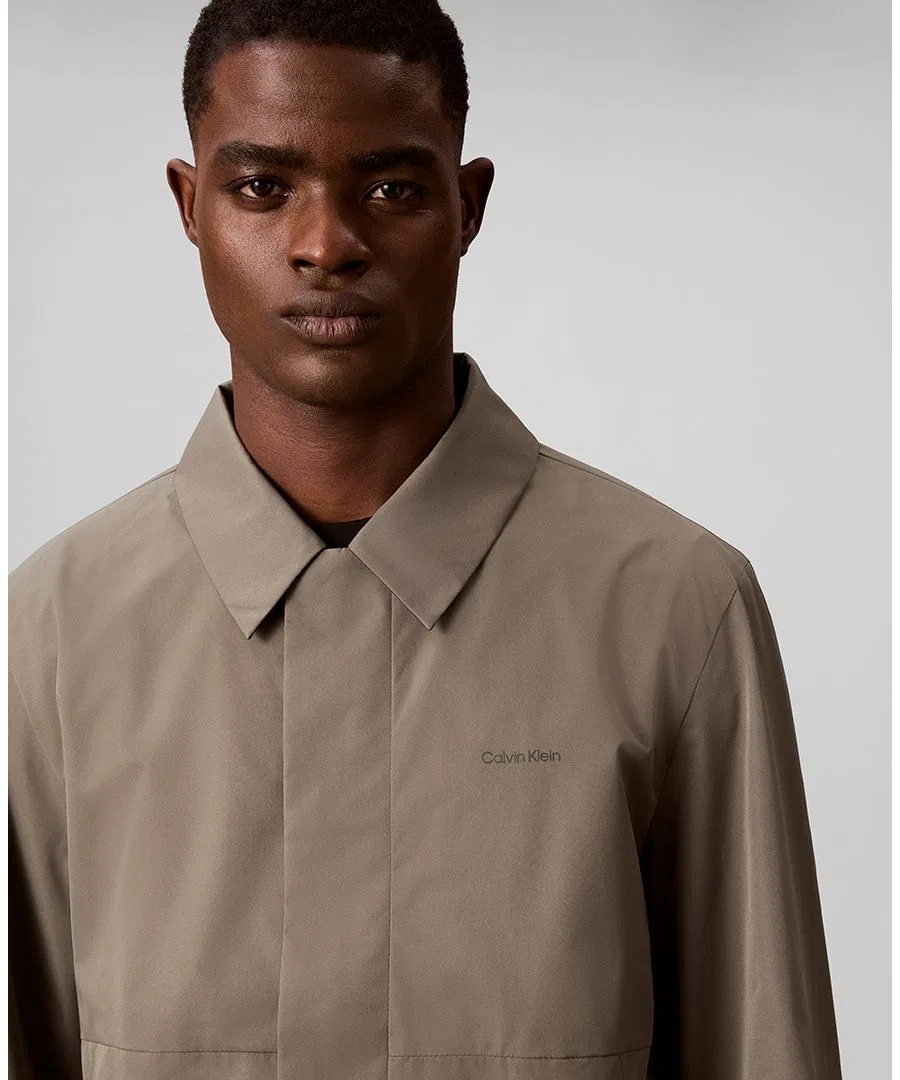 Куртка-блузон мужская Calvin Klein, Taupe — фото 4