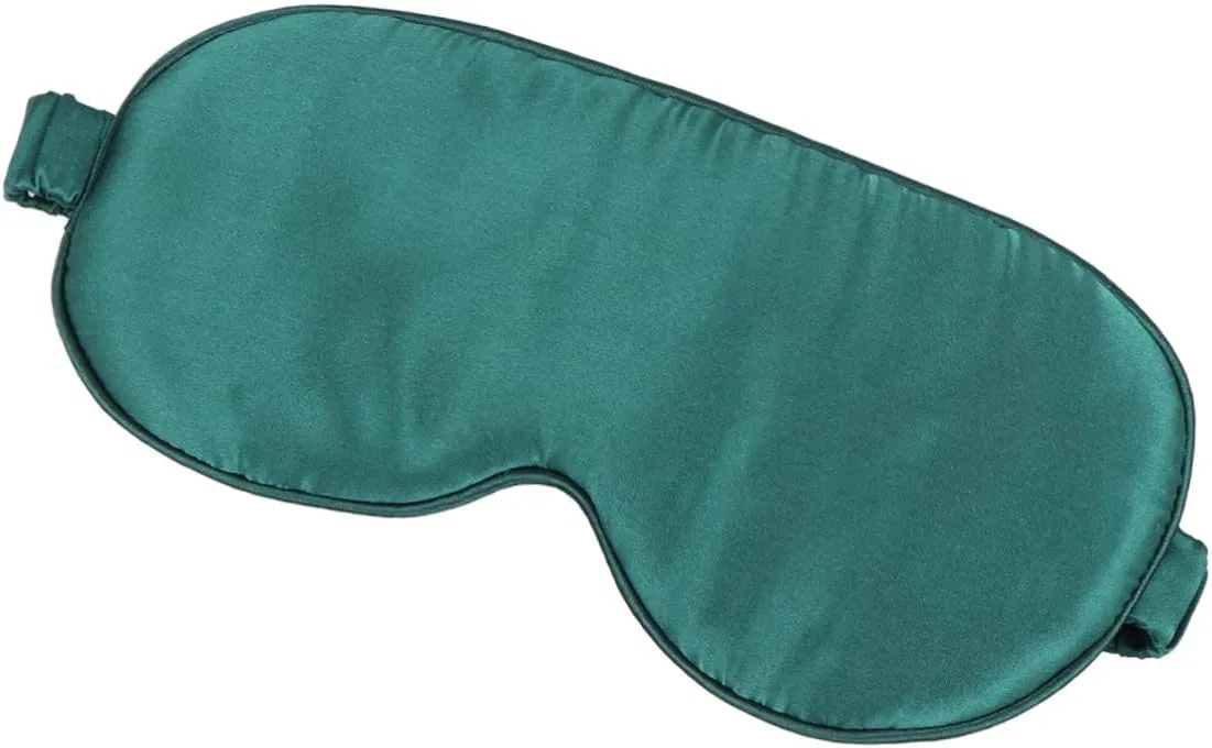 Маска для сна шелковая Beavorty, 1 шт, 21 x 10 x 0.5 см, Green