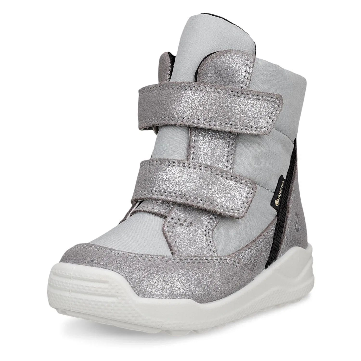 Детские зимние ботинки на липучках Urban Mini Ecco, Gray Silver