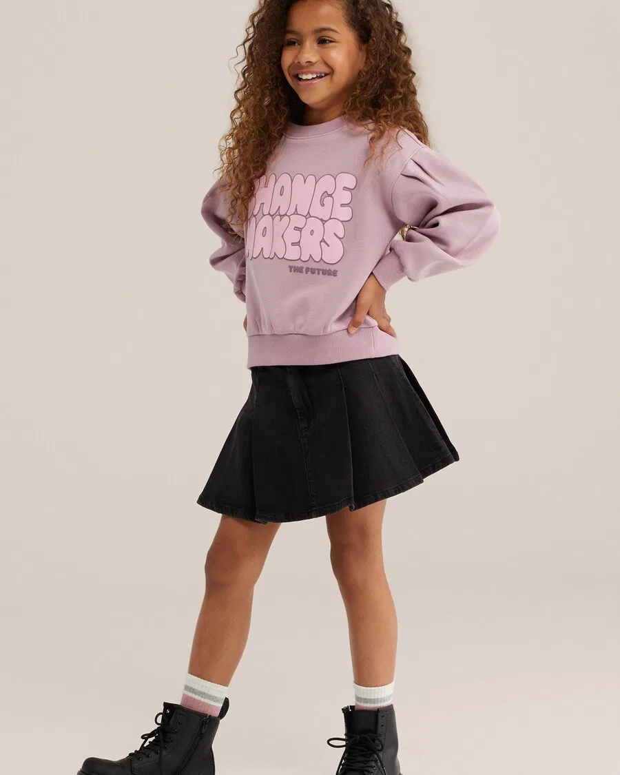 Юбка WE Fashion из черного денима — фото 2