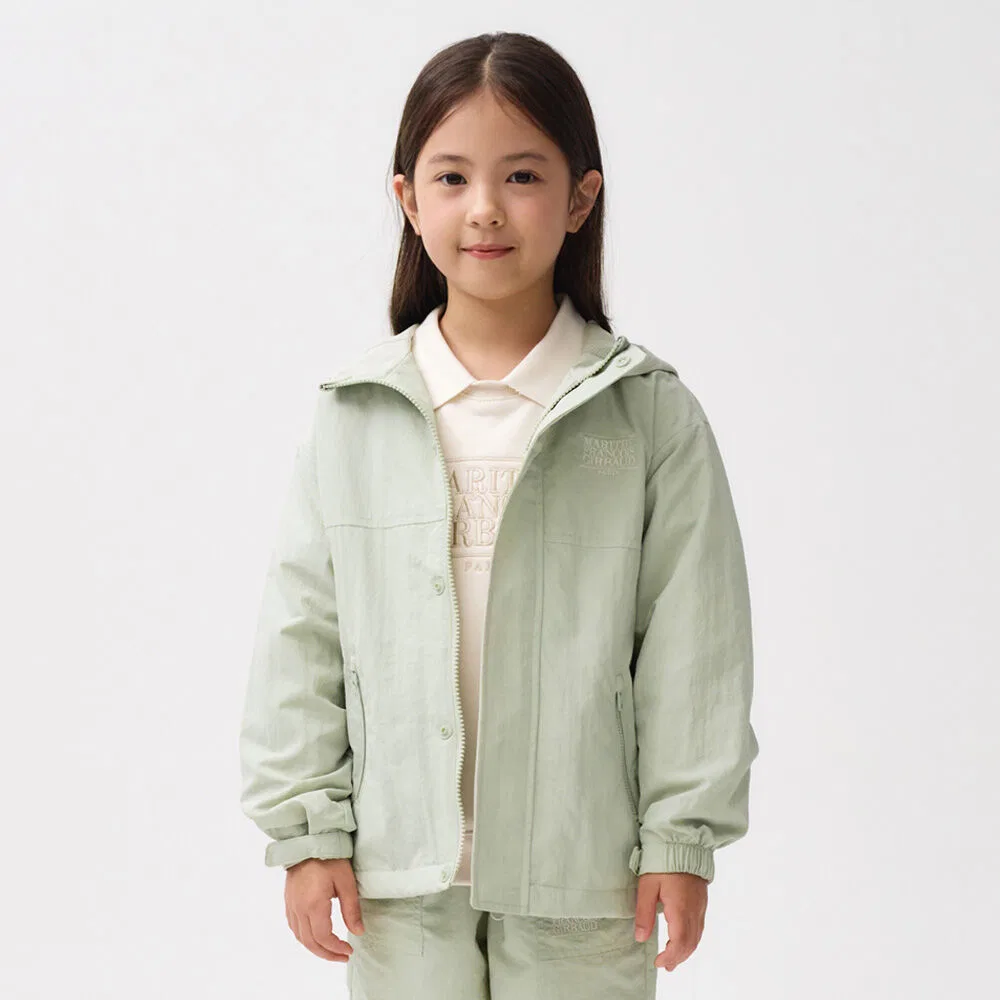 Детская ветровка с капюшоном Marithé Kids, мятная
