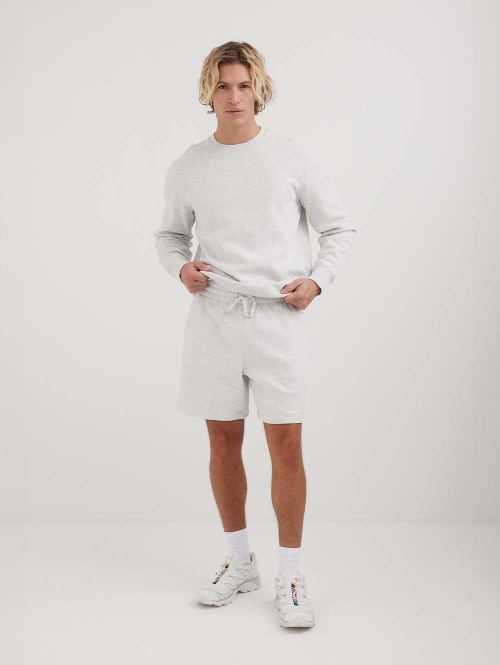 

Мужские шорты из эко-флиса Sheffield Bench., цвет light grey heather