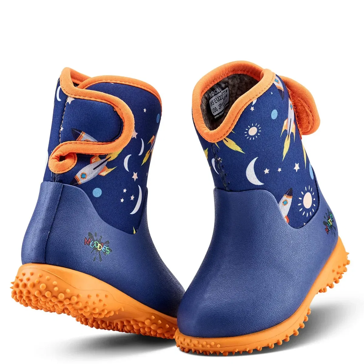 Детские сапоги из ПВХ с принтом Muddies Grubs Boots, Orange