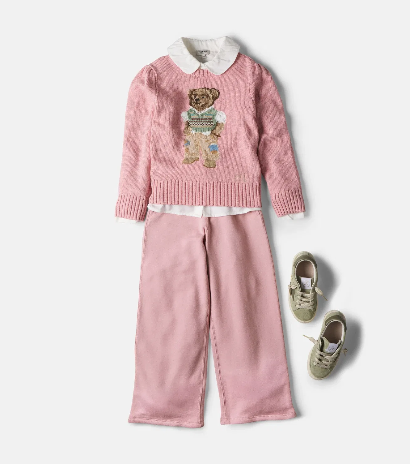 Свитшот с мишкой Polo Ralph Lauren Kids, розовый — фото 2