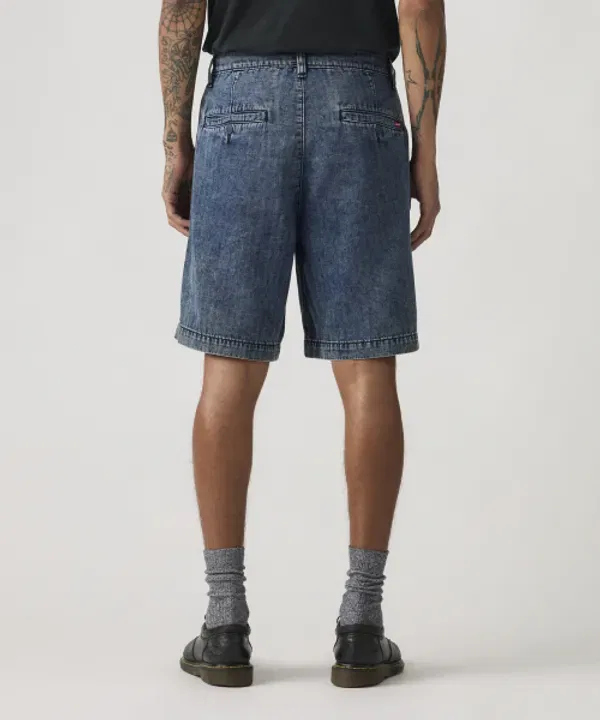 Шорты плиссированные свободные, Levi'S, черный — фото 3