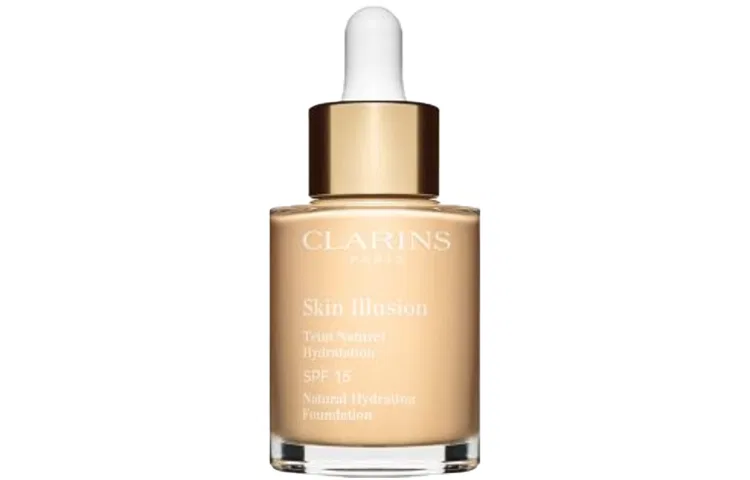 Женская тональная основа с сияющим эффектом, оттенок #100.5W Warm Tone White, CLARINS