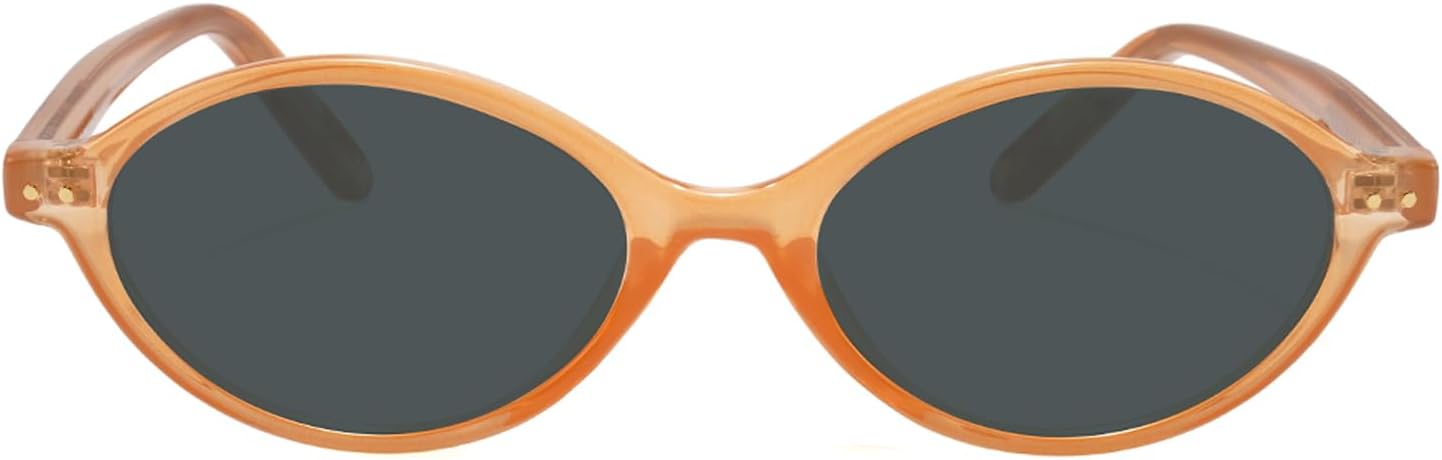 

Солнцезащитные очки TIJN Olisa Retro Oval для женщин и мужчин – поляризованные, с защитой от УФ-излучения UV400, легкая и стильная оправа, модные солнцезащитные очки, 08. Soft Caramel / Grey