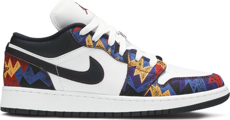 

Кроссовки Air Jordan 1 Low SE GS Nothing But Net, белый, Белый;черный, Кроссовки Air Jordan 1 Low SE GS Nothing But Net, белый