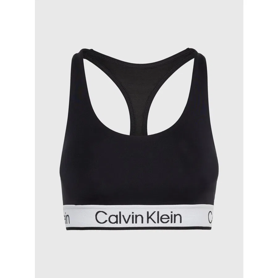 Спортивный бюстгальтер с эластичным поясом Calvin Klein, Черный