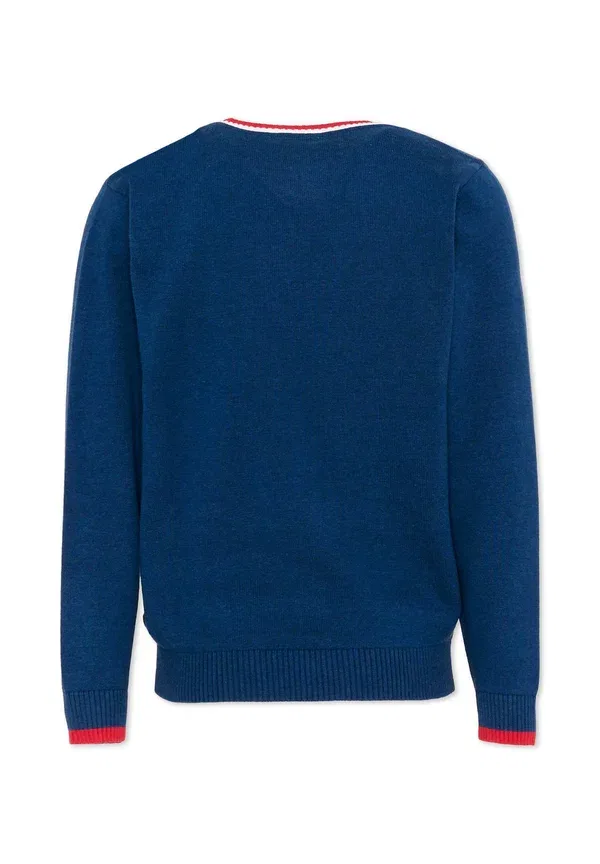 Кардиган из хлопка Cardigan Tru Trussardi Junior, синий — фото 2