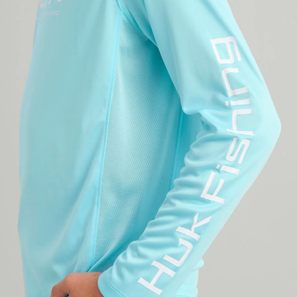 Детская футболка с длинным рукавом Pursuit Solid Top Huk, Caicos — фото 2