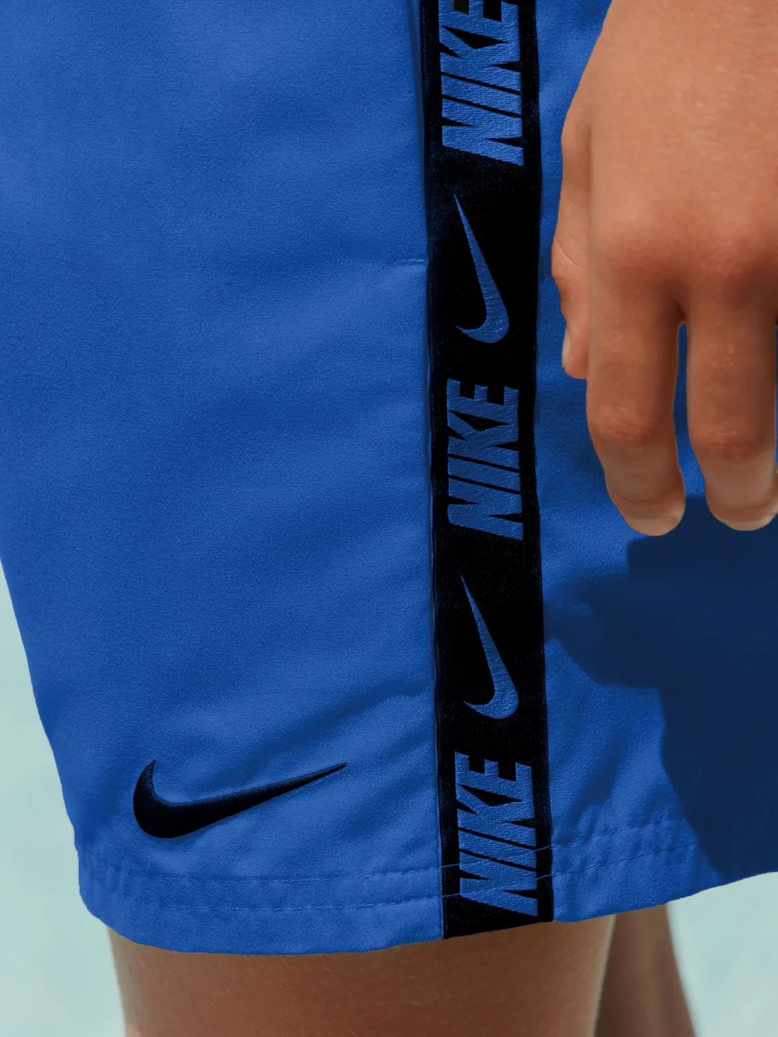 Шорты для плавания Nike Breaker с логотипом, голубой кристалл — фото 3