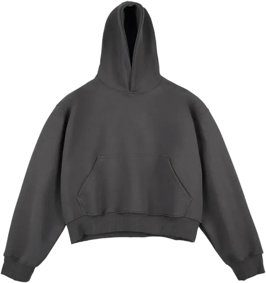 Мужская худи с капюшоном, Solid, Dark Gray