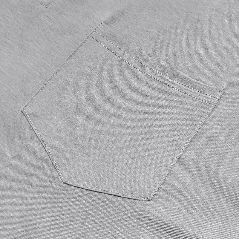 Мужская льняная худи-рубашка с длинным рукавом, Light Grey — фото 4