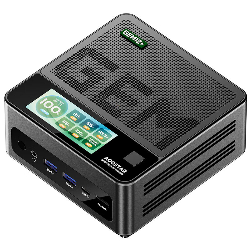 

Системный блок Aoostar GEM12+ PRO, 32Гб/1Тб, Ryzen 7 PRO 8845HS, черный