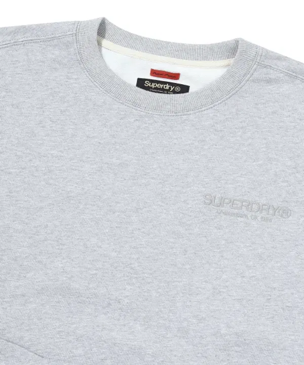 Свитшот корейский, Superdry, Light Melange Grey — фото 4