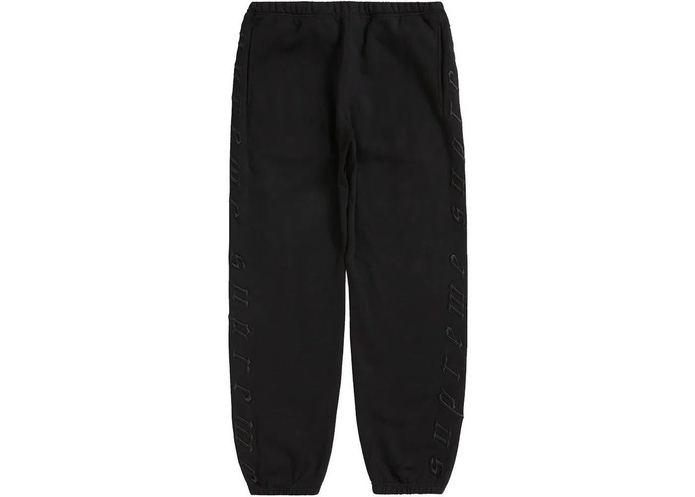 Мужские спортивные штаны с вышивкой Supreme Sweatpant, Black