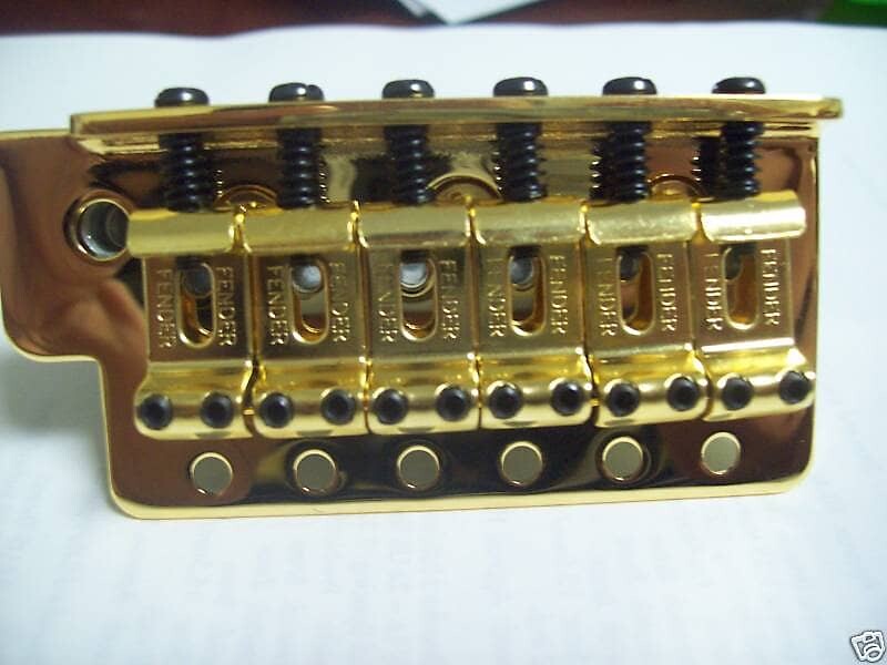 

Сборка моста Fender для мексиканской гитары - ЗОЛОТО, 005-9561-000