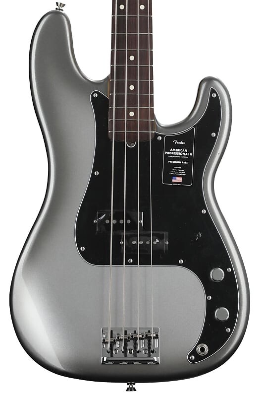 

Бас-гитара Fender American Professional II Precision Bass — Mercury с палисандровой накладкой 0193930755