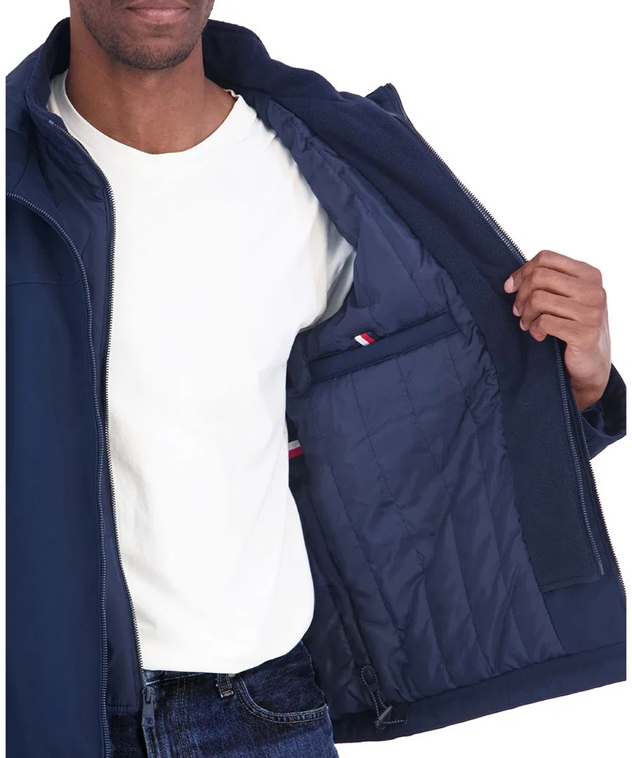 Мужская куртка-софтшелл с капюшоном Tommy Hilfiger, Midnight Blue — фото 4
