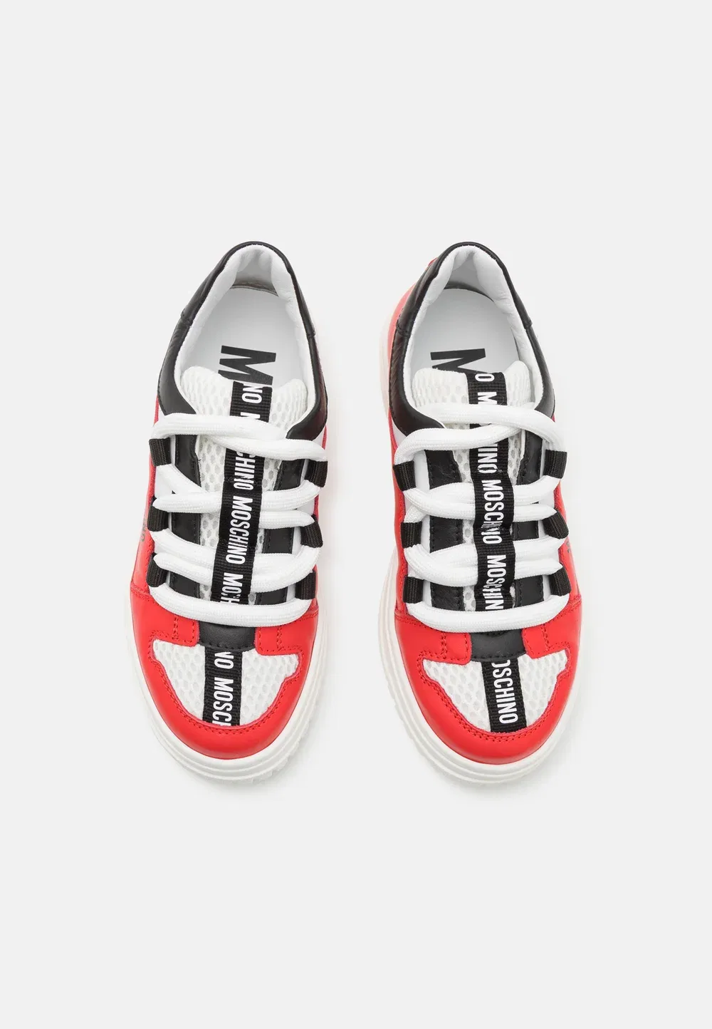 Унисекс - кроссовки Moschino, Red/White/Black — фото 4