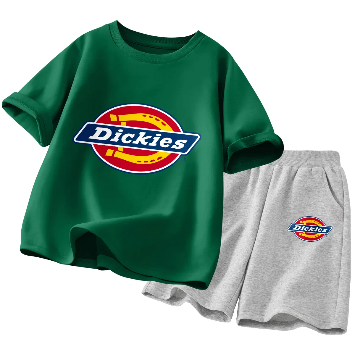 Детский спортивный комплект в стиле хип-хоп Dickies, Standard Vintage Green/Standard K Gray