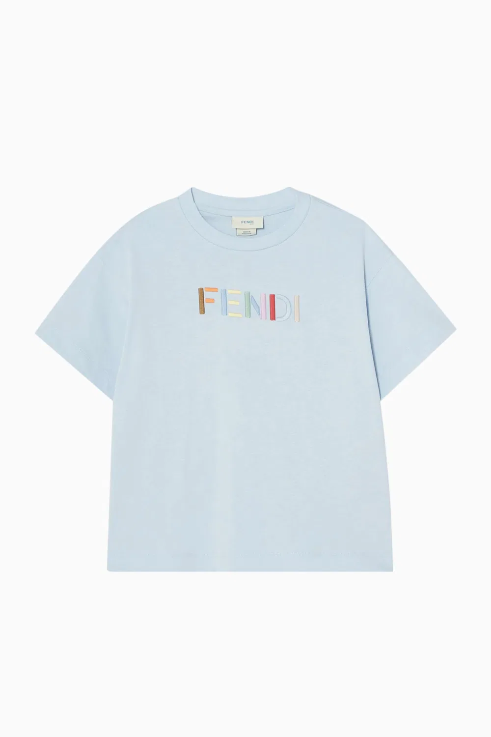Футболка с вышитым логотипом Fendi
