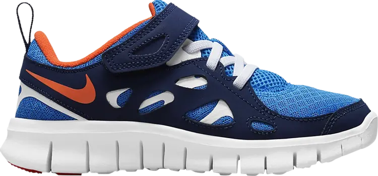

Кроссовки Nike Free Run 2 PS 'Light Photo Blue Orange', синий