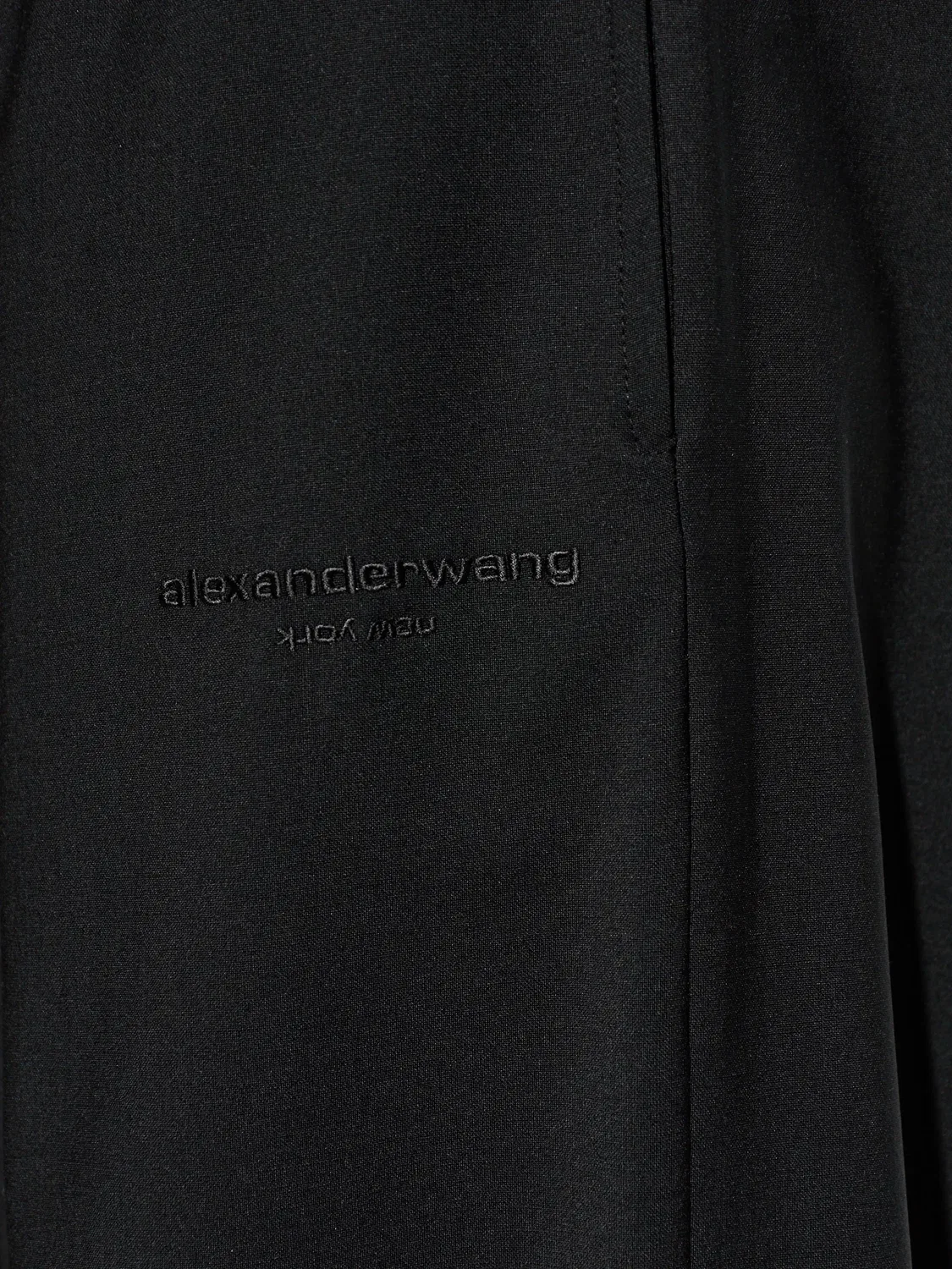 Брюки из шерсти, черные Alexander Wang, черный — фото 2