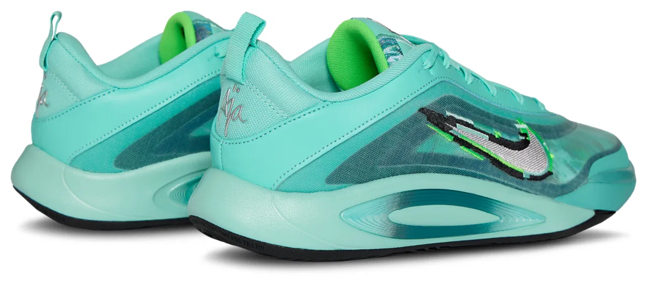 Кроссовки для мальчиков A'One KC Nike, цвет Bleached Turquoise/Washed Teal/Metallic Silver — фото 3
