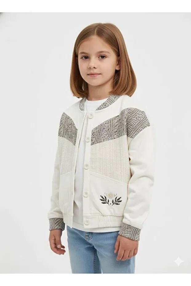 Детский жакет для девочек с принтом Nk Kids, Nude Color