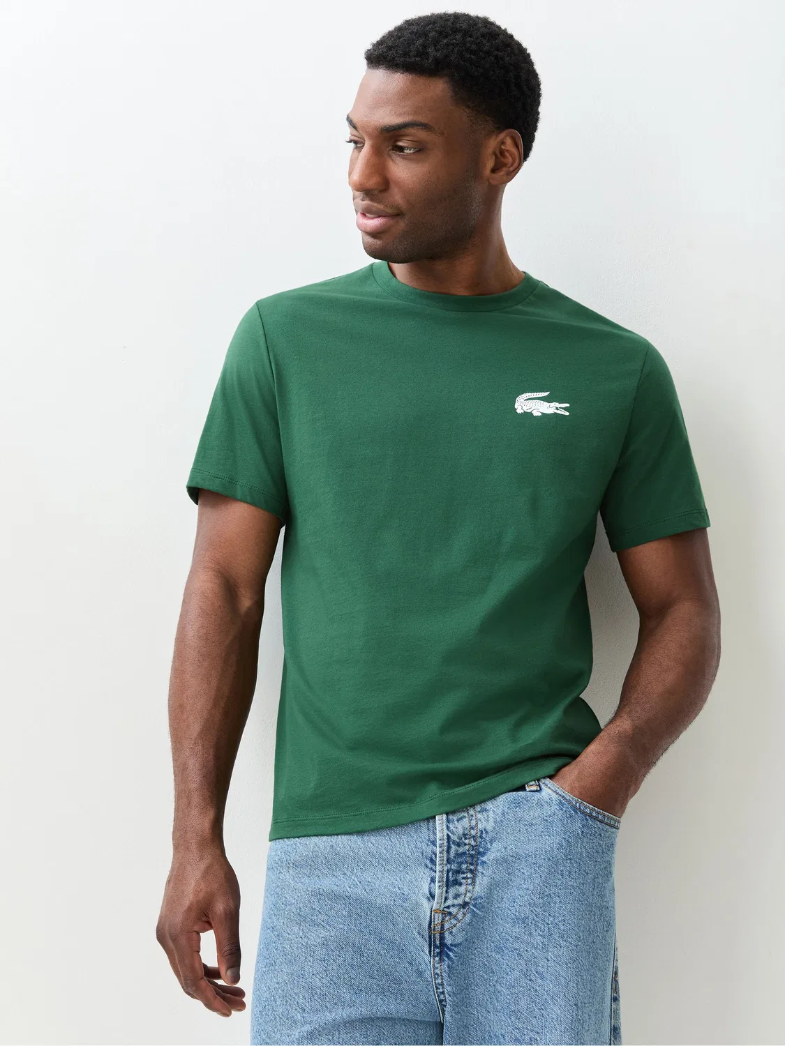 Футболка с принтом Crocodile Lacoste, зеленый