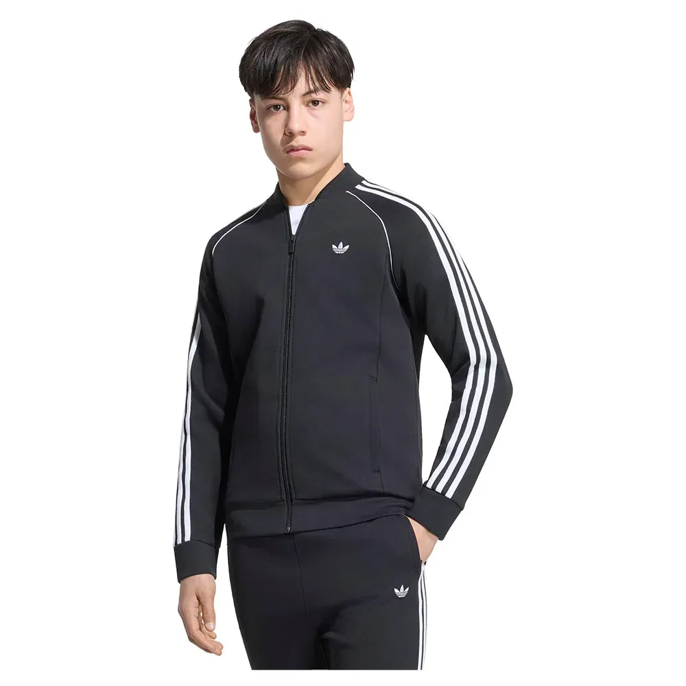 Толстовка на молнии Adidas Originals SST Spacer Track, черный