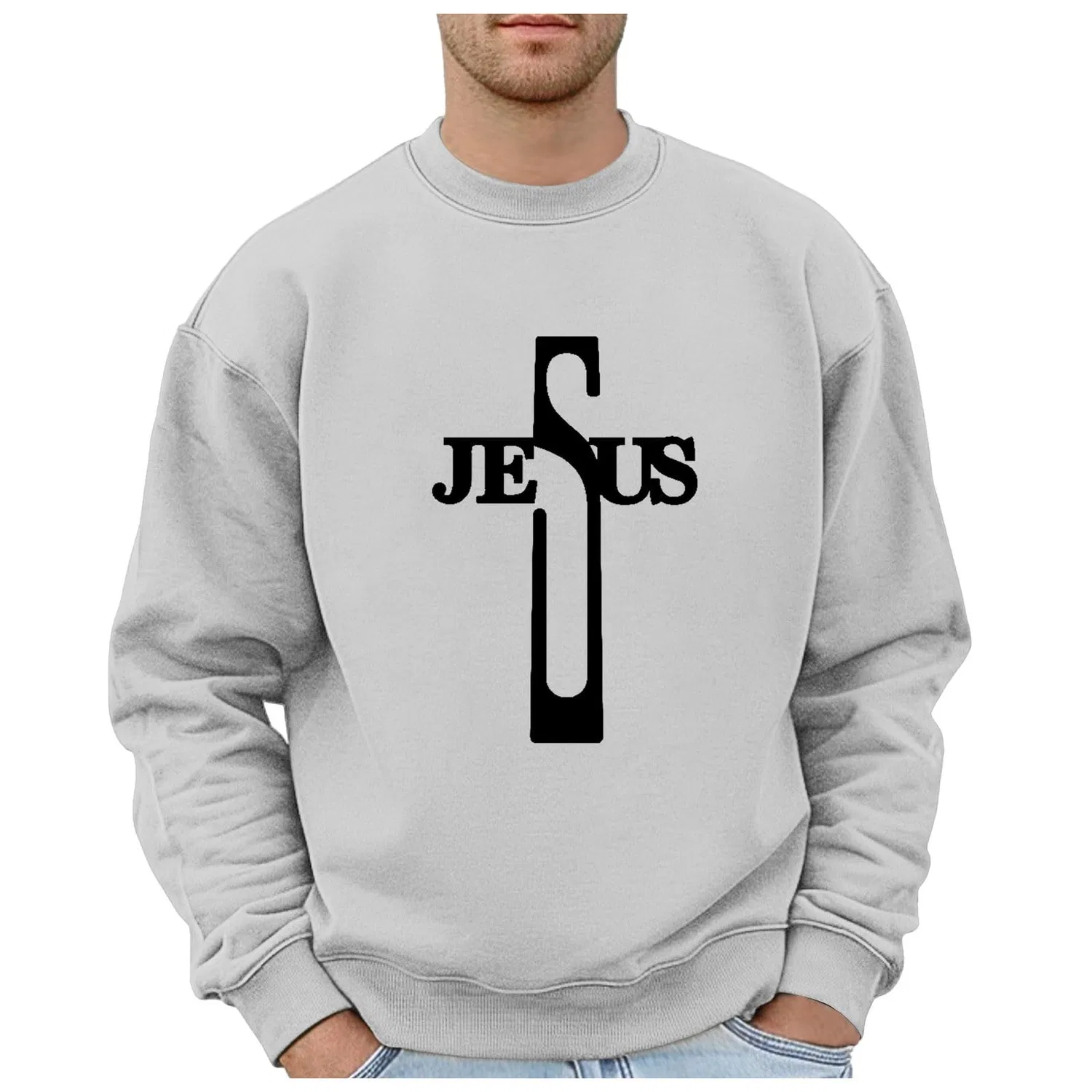 Мужской худи с капюшоном Classic Casual Sweatshirt, Grey