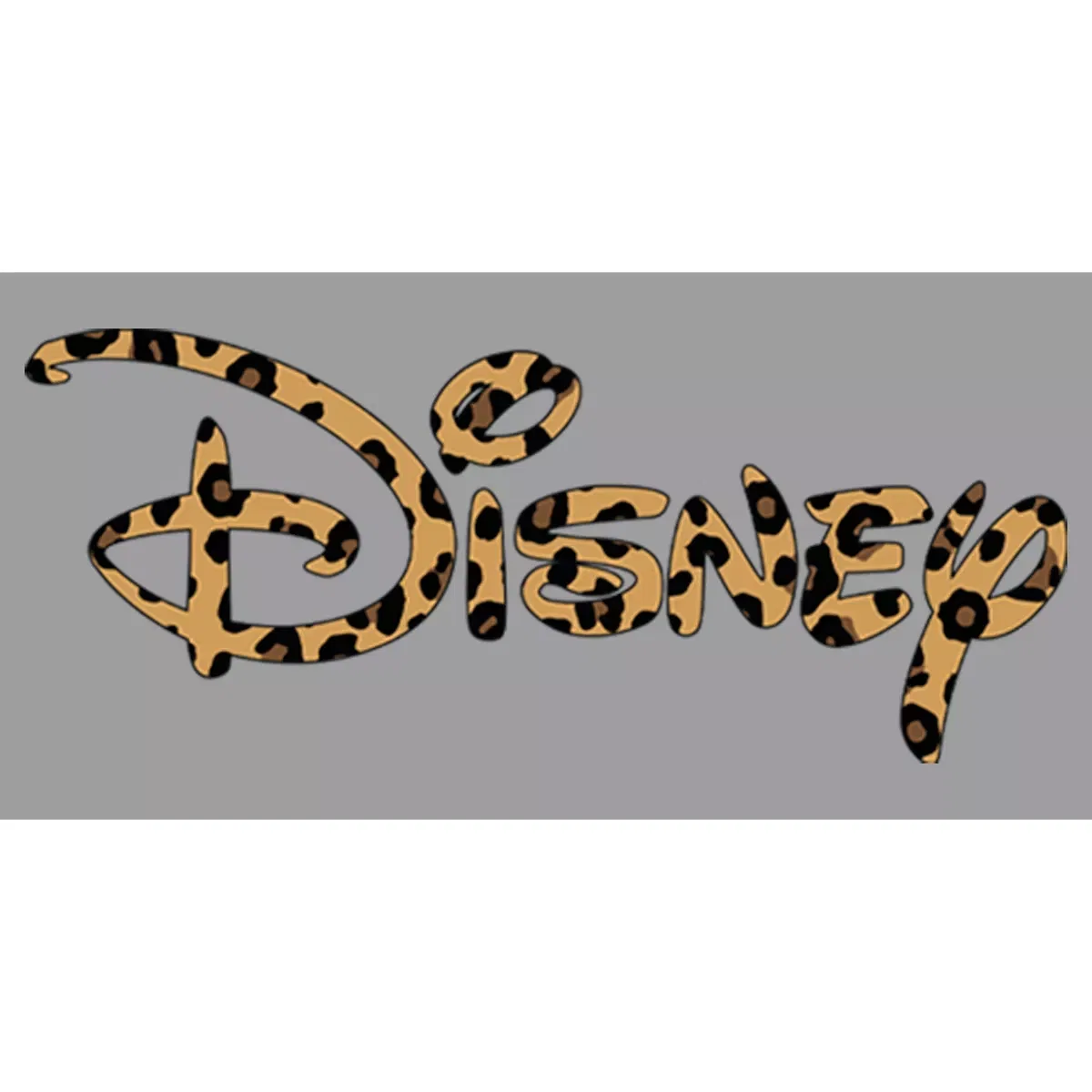 Детский худи с принтом Leopard Logo Pull Over Hoodie Disney, Athletic Heather — фото 2