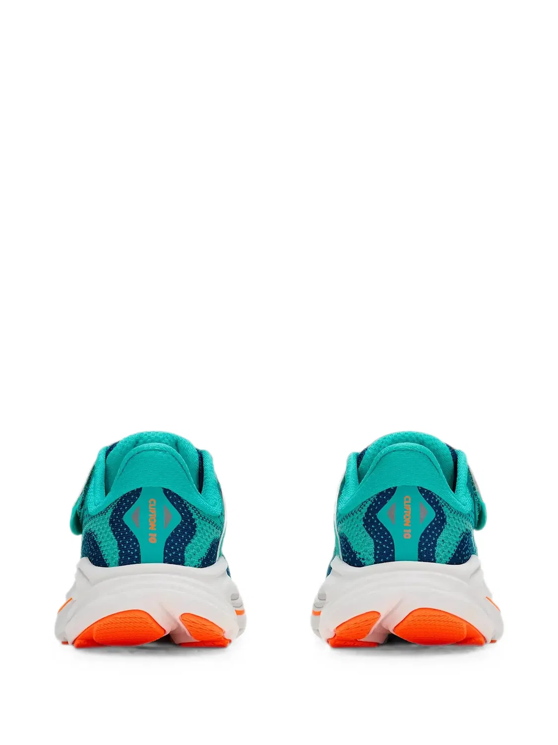 Кроссовки Clifton 10 на липучках Hoka Kids, синий — фото 2