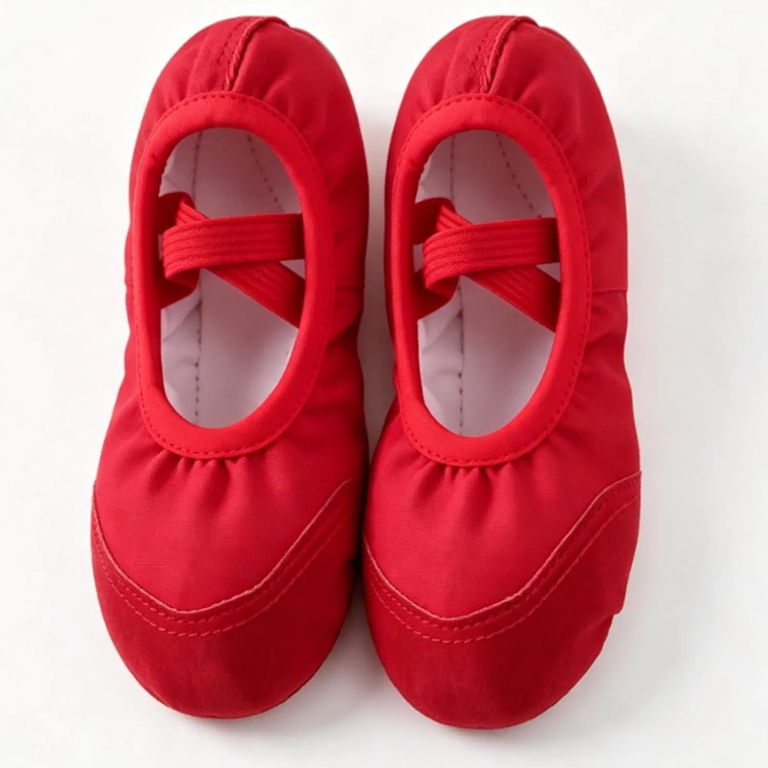 Детские балетки для девочек с принтом Canvas Ballet Shoes — фото 4