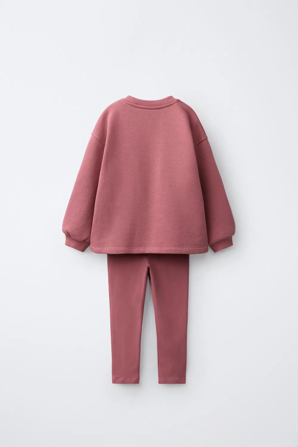 Однотонный комплект из толстовки и леггинсов. ZARA, 140 — фото 2