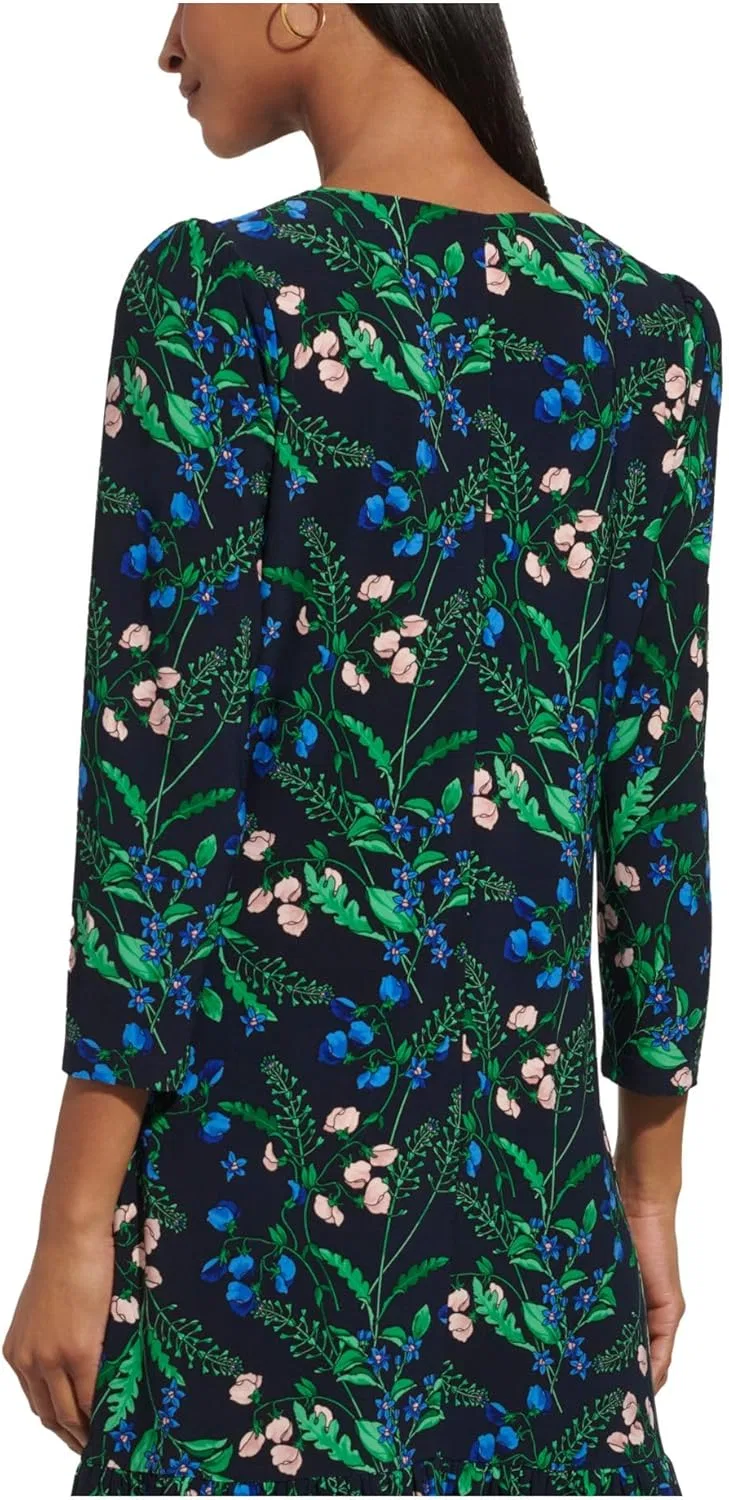 Женское платье-футляр с рюшами Tommy Hilfiger, Jolly Green Multi — фото 2