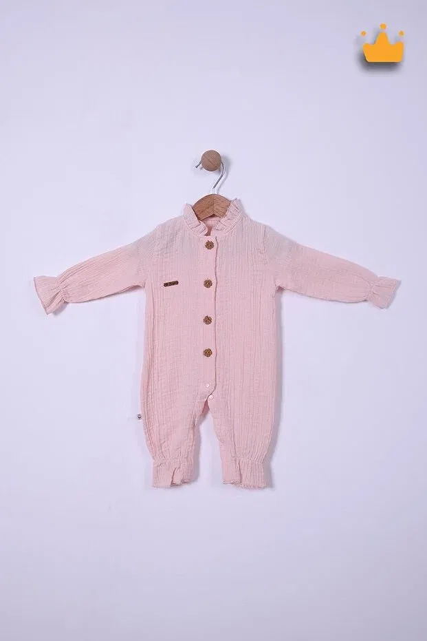 Детский комбинезон для девочек хлопковый Begisa, Pink — фото 2