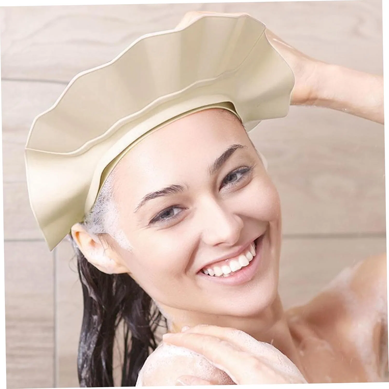 Козырек для душа, регулируемый, Joygoodta, 2 шт., Beige, Blue — фото 2