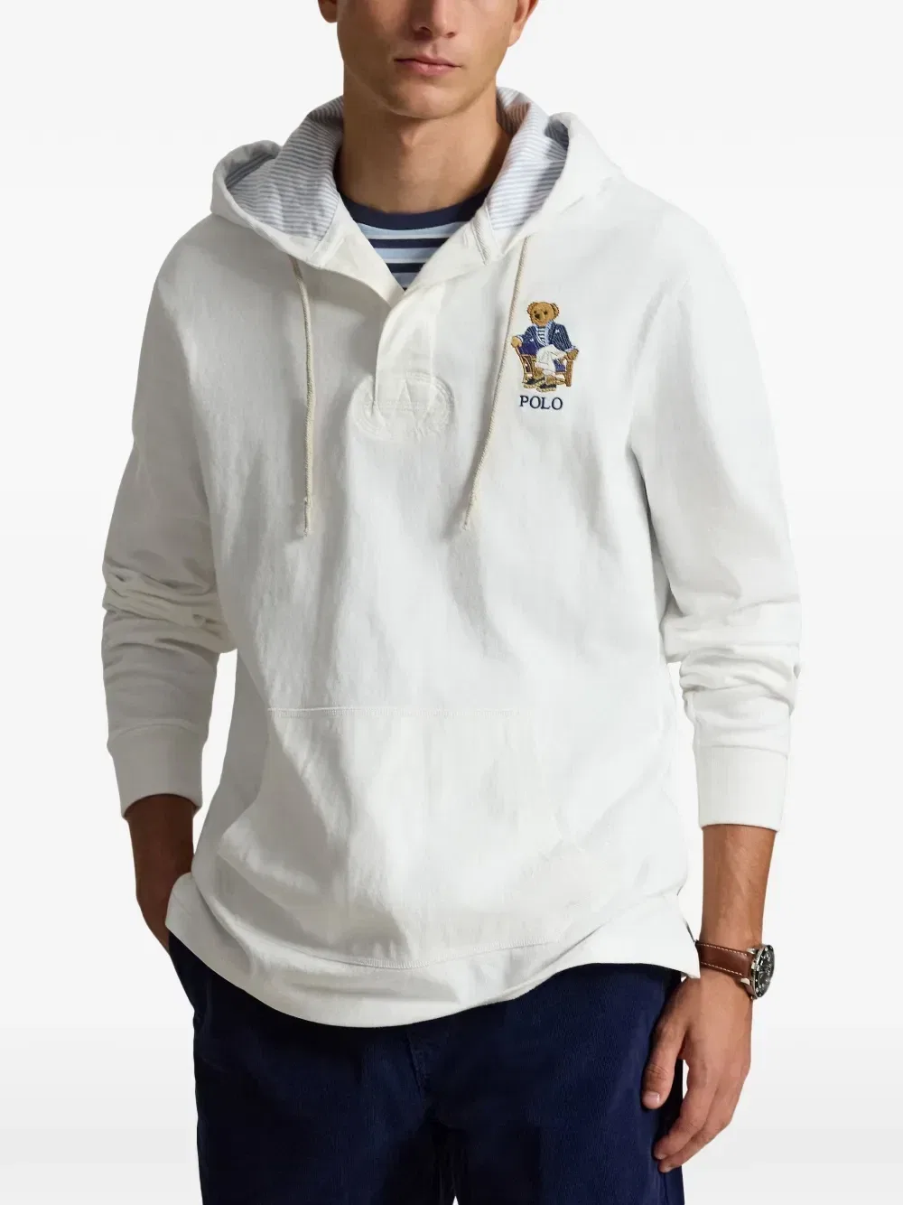 Худи Polo Bear Polo Ralph Lauren, белый — фото 2