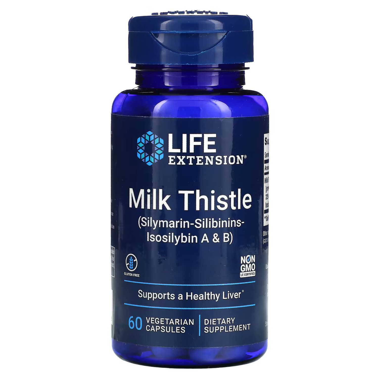 

Life Extension, Расторопша, 60 вегетарианских капсул