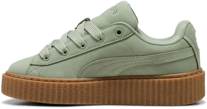 Детские кроссовки для девочек с шнуровкой Fenty X Creeper Phatty PUMA, Green — фото 3