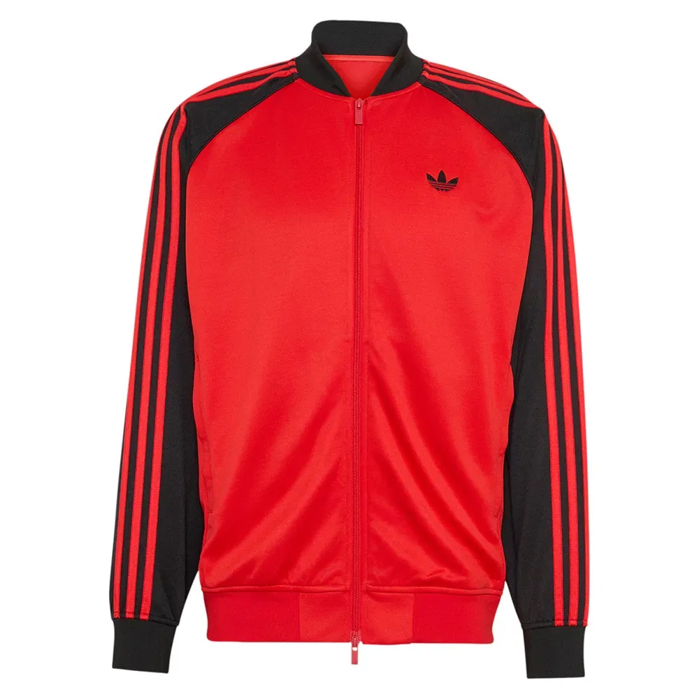 Толстовка на молнии Loose Track Adidas Originals, красный — фото 3