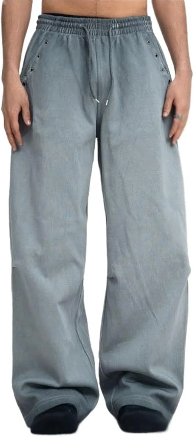 Мужские брюки прямого кроя с завязкой, Vintage Straight Leg, серый